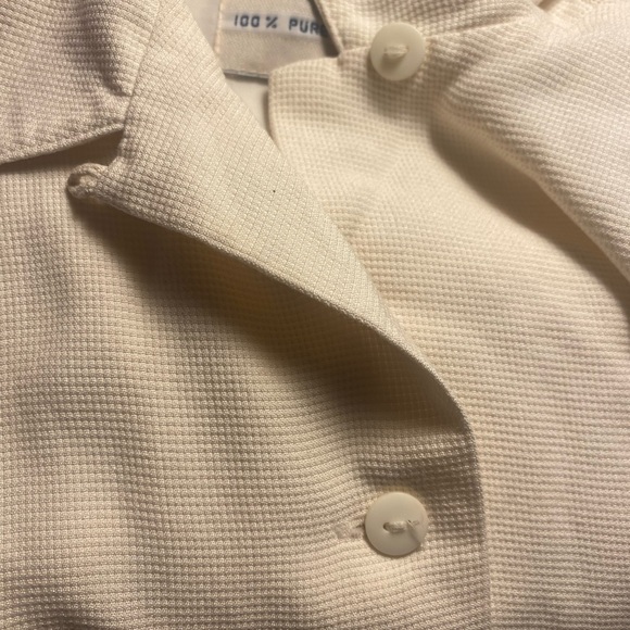 Cream Button-Up - Picture 3 of 4